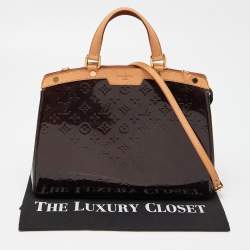 Pre Owned حقيبة لوي فيتون بريا فيرنية مونوغرامي حمراء داكنة GM