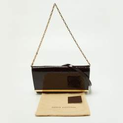 Louis Vuitton Amarante Monogram Vernis Ana Clutch Bag
