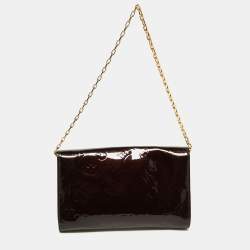 Louis Vuitton Amarante Monogram Vernis Ana Clutch Bag