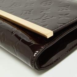 Louis Vuitton Amarante Monogram Vernis Ana Clutch Bag