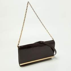 Louis Vuitton Amarante Monogram Vernis Ana Clutch Bag