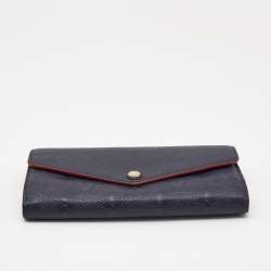 Louis Vuitton Bleu Infini Monogram Empreinte Leather Sarah Wallet