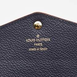 Louis Vuitton Bleu Infini Monogram Empreinte Leather Sarah Wallet