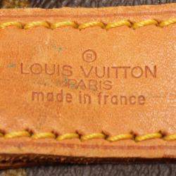 Pre Owned Louis Vuitton Brown Canvas 55 Keepall Bandouliere Duffel Bag