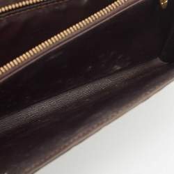 Pre Owned Louis Vuitton Burgundy Monogram Vernis Sarah Wallet