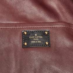Pre Owned Louis Vuitton Red Monogram Vinyl and Canvas Squishy Bag