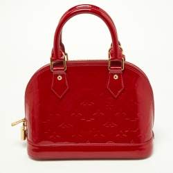 Pre Owned Louis Vuitton Indian Rose Monogram Vernis Alma BB Bag