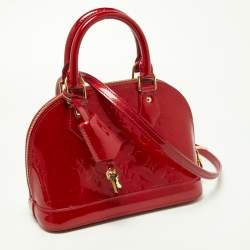 Pre Owned Louis Vuitton Indian Rose Monogram Vernis Alma BB Bag