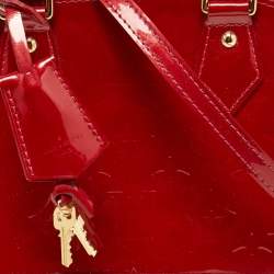 Pre Owned Louis Vuitton Indian Rose Monogram Vernis Alma BB Bag