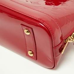 Pre Owned Louis Vuitton Indian Rose Monogram Vernis Alma BB Bag
