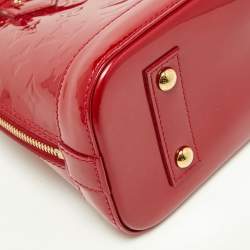 Pre Owned Louis Vuitton Indian Rose Monogram Vernis Alma BB Bag