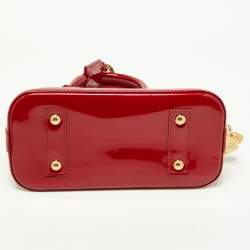 Pre Owned Louis Vuitton Indian Rose Monogram Vernis Alma BB Bag