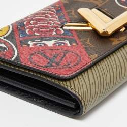 Louis Vuitton Monogram Canvas and Epi Leather Kabuki Twist Wallet