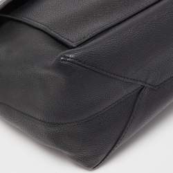 Pre Owned Louis Vuitton Black Leather Lockme MM Bag