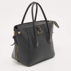 Pre Owned Louis Vuitton Black Leather Freedom Bag