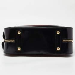 Pre Owned Louis Vuitton Brown Suede and Leather Havana Stamped Trunk GM Bag