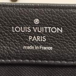 Pre Owned Louis Vuitton Black/Beige Leather Lockme II Bag