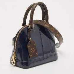 Pre Owned Louis Vuitton Grand Bleu Vernis Lisse Alma BB Bag