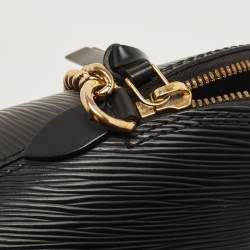 Pre Owned Louis Vuitton Black Epi Leather Mini Alma Bag