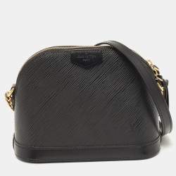 Pre Owned Louis Vuitton Black Epi Leather Mini Alma Bag