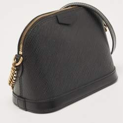 Pre Owned Louis Vuitton Black Epi Leather Mini Alma Bag