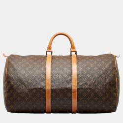 Louis Vuitton Monogram Keepall 55 Boston Bag Handbag M41424