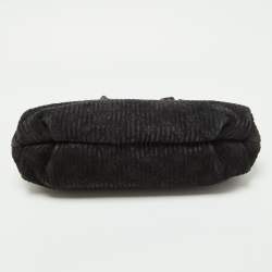 Pre Owned Louis Vuitton Black Monogram Suede and Patent Leather Limited Edition Motard Afterdark Bag
