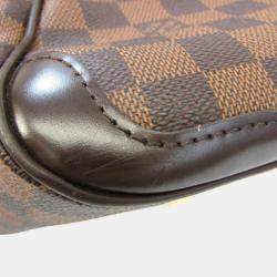 Louis Vuitton Brown Canvas Damier Ebene Small Verona Satchel Bag 