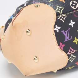 Pre Owned Louis Vuitton Black Monogram Multicolore Canvas Judy GM Bag