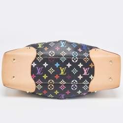 Pre Owned Louis Vuitton Black Monogram Multicolore Canvas Judy GM Bag