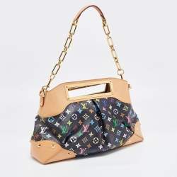Pre Owned Louis Vuitton Black Monogram Multicolore Canvas Judy GM Bag