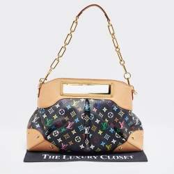 Pre Owned Louis Vuitton Black Monogram Multicolore Canvas Judy GM Bag