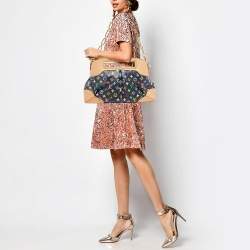 Pre Owned Louis Vuitton Black Monogram Multicolore Canvas Judy GM Bag