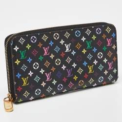 Louis Vuitton Black Multicolore Monogram Canvas Zippy Wallet