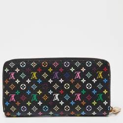 Louis Vuitton Black Multicolore Monogram Canvas Zippy Wallet