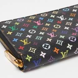 Louis Vuitton Black Multicolore Monogram Canvas Zippy Wallet