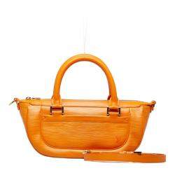 Louis Vuitton Orange Animal skin Epi Danura PM Handbag