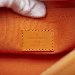 Louis Vuitton Orange Animal skin Epi Danura PM Handbag