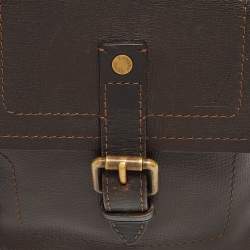 Pre Owned Louis Vuitton Coffee Utah Leather Yuma Small Messenger Bag