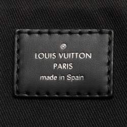 Pre Owned Louis Vuitton Damier Ebene Graphite Canvas District PM Bag