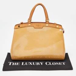 Louis Vuitton Rose Florentine Monogram Vernis Brea MM Bag