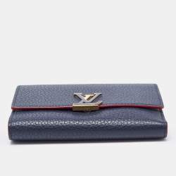 Louis Vuitton Marine Rouge Taurillion Leather Capucines Compact Wallet