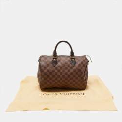 Louis Vuitton Damier Ebene Canvas Speedy 30 Bag
