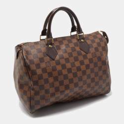 Louis Vuitton Damier Ebene Canvas Speedy 30 Bag