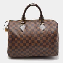 Louis Vuitton Damier Ebene Canvas Speedy 30 Bag