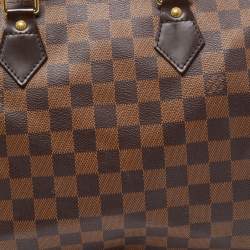Louis Vuitton Damier Ebene Canvas Speedy 30 Bag