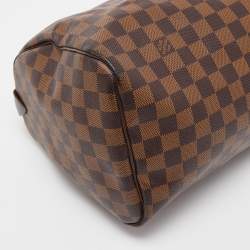 Louis Vuitton Damier Ebene Canvas Speedy 30 Bag