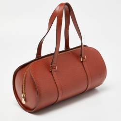 Pre Owned Louis Vuitton Kenyan Fawn Epi Leather Soufflot Bag
