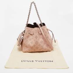 Pre Owned Louis Vuitton Magnolia Monogram Mahina Leather Bella Bucket Bag