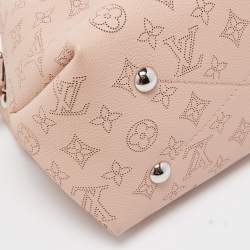 Pre Owned Louis Vuitton Magnolia Monogram Mahina Leather Bella Bucket Bag